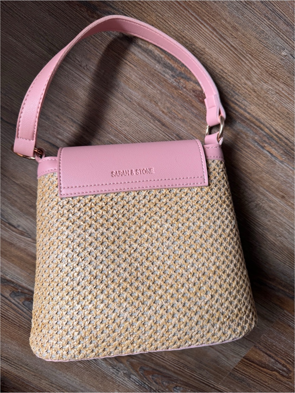 Pink Sarah & Stone bag - The Winona Bucket Bag - Picture 5 of 10
